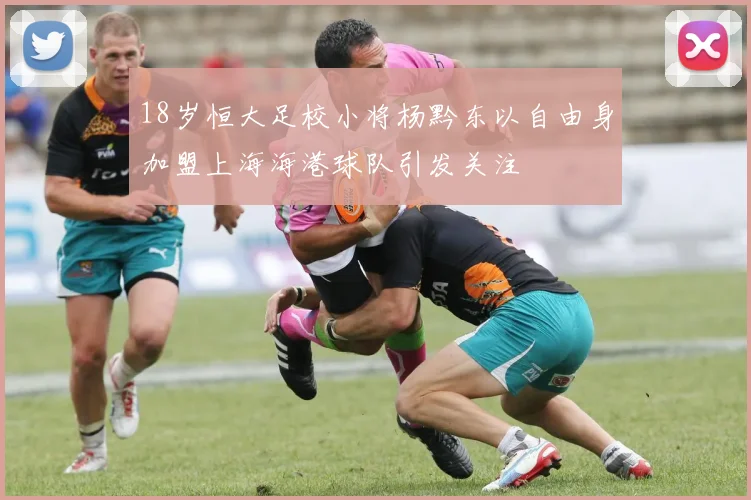 18岁恒大足校小将杨黔东以自由身加盟上海海港球队引发关注